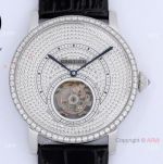 BBR Factory Cartier Rotonde De Tourbillon Full Diamond Watch 40mm